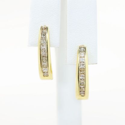 Picture of 1.25ct Diamond Earrings in 14k Yellow Gold