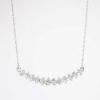 Picture of Diamond Baguette Cluster Necklace in 10k White Gold