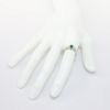 Picture of Emerald Ring with Diamond Accents in 14k White Gold