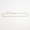 Picture of Beaded Link Chain Anklet in 14k Two-Tone Gold