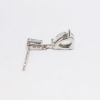 Picture of Aquamarine Pear Cut Drop Earrings in 14k White Gold