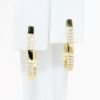 Picture of Diamond Hoop Earrings in 14k Yellow Gold