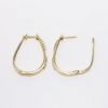 Picture of Diamond Hoop Earrings in 14k Yellow Gold