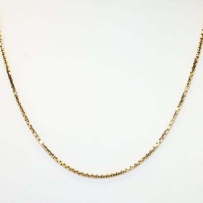 Picture of 20" 18k Yellow Gold Box Chain Necklace