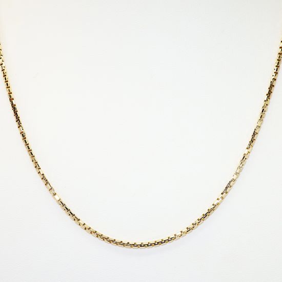 Picture of 20" 18k Yellow Gold Box Chain Necklace
