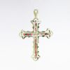 Picture of 2.50ct Ruby Cross Pendant in 14k Yellow Gold