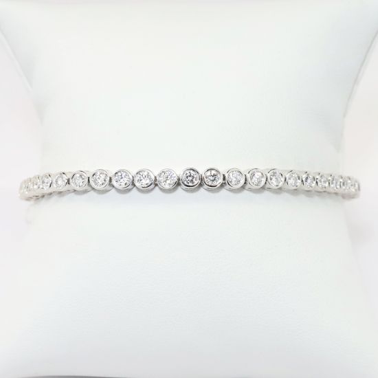 Picture of 3.50ct Diamond Tennis Bracelet in 14k White Gold
