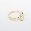 Picture of 14k Yellow Gold, Pear & Round Cut Diamond Ring