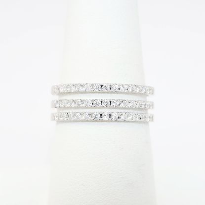 Picture of 0.50ct Diamond Triple Band Ring in 10k White Gold