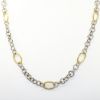 Picture of Phillip Gavriel Oval Link Chain Necklace in Sterling Silver & 18k Yellow Gold