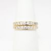 Picture of Pair of Matching Diamond Band Rings in 14k Yellow Gold