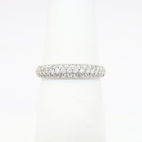 Picture of 14k White Gold & 0.50ct Pave Set Diamond Band Ring