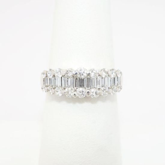 Picture of 1.25ct Baguette Cut Diamond Ring in 14k White Gold