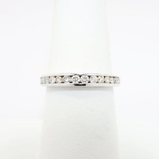 Picture of 14k White Gold & 0.50ct Diamond Band Ring