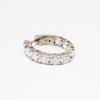 Picture of 3.13ct Diamond Hoop Earrings in 14k White Gold