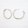 Picture of 1.68ct Diamond Hoop Earrings in 14k White Gold