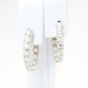 Picture of 2.16ct Diamond Hoop Earrings in 14k White Gold