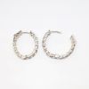 Picture of 2.16ct Diamond Hoop Earrings in 14k White Gold