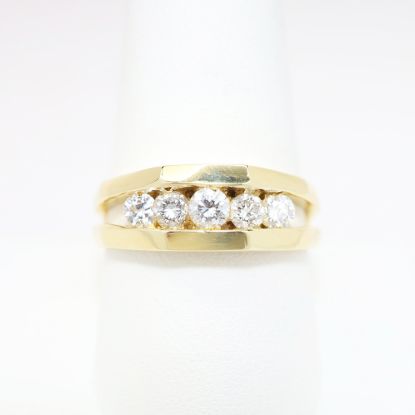 Picture of 14k Yellow Gold & Diamond Channel Set .66ct  Men's Band