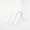 Picture of 14k White Gold, Oval Cut Blue Topaz and Diamond Ring