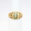 Picture of 14k Yellow Gold & Cat's Eye Cabochon Ring