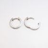 Picture of 10k White Gold & Diamond Huggee Hoop Earrings