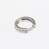 Picture of 10k White Gold & Diamond Huggee Hoop Earrings