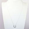 Picture of Tiffany & Co. Delicate Sterling Silver Horseshoe Pendant Necklace