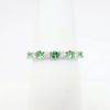 Picture of 14k White Gold, Tsavorite and Diamond Band Ring