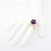 Picture of 14k Yellow Gold & Fantasy Oval Cut Amethyst Ring