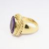 Picture of 14k Yellow Gold & Fantasy Oval Cut Amethyst Ring