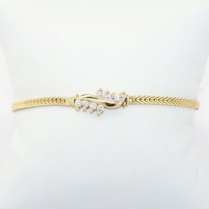 Picture of 14k Yellow Gold & 0.33ct Diamond Bracelet