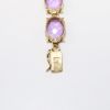 Picture of 14k Yellow Gold & Oval Cut Amethyst Bracelet