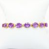 Picture of 14k Yellow Gold & Oval Cut Amethyst Bracelet