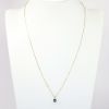 Picture of 14k Yellow Gold & London Blue Topaz Solitaire Pendant