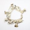 Picture of Vintage Taxco, Mexico Sterling Silver Holly & Bells Bracelet by Damaso Gallegos