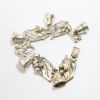 Picture of Vintage Taxco, Mexico Sterling Silver Holly & Bells Bracelet by Damaso Gallegos