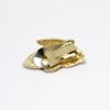 Picture of Vintage Weiss Gold Tone & Green Rhinestone Leaves Brooch & Earrings Set