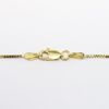 Picture of 14k Yellow Gold, Emerald Cut Blue Topaz and Diamond Pendant