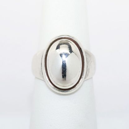 Picture of Vintage Georg Jensen Sterling Silver Dome Ring, Style 46B, Designed by Harald Nielsen