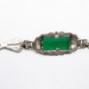 Picture of Vintage Art Deco Ciner Sterling Silver, Marcasite and Chrysoprase Bracelet
