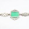 Picture of Vintage Art Deco Era Sterling Silver, Hematite & Chrysoprase Bracelet 