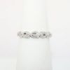Picture of 14k White Gold & 0.11ct Diamond Swirl Style Band Ring