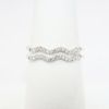 Picture of 14k White Gold & Diamond Double Wave Ring