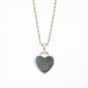 Picture of Sterling Silver COACH Heart Necklace with Ball Chain