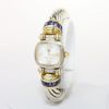 Picture of David Yurman Sterling Silver, 14k Yellow Gold & Iolite Cable Watch