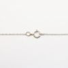 Picture of 14k White Gold & Pave Set Diamond Heart Necklace
