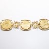 Picture of Coin bracelet, 5 coins 1/10 oz each, set 14 k yellow gold