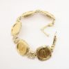 Picture of Coin bracelet, 5 coins 1/10 oz each, set 14 k yellow gold