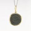 Picture of Ancient Roman Coin Pendant in 14k Yellow Gold Bezel